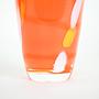 Glass vase 1970s Orange 4