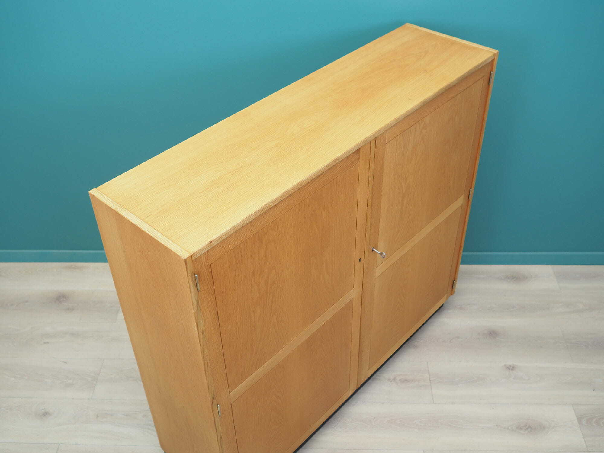 Vintage cabinet Oak wood Brown 1960s 5