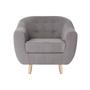 Sessel Vicky Baumwolle Taupe 1