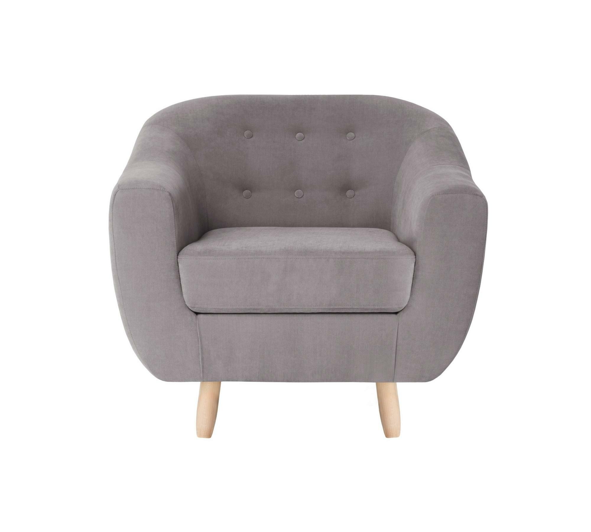 Sessel Vicky Baumwolle Taupe 1