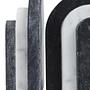 2x Oxana Bookends Marble Black White 6