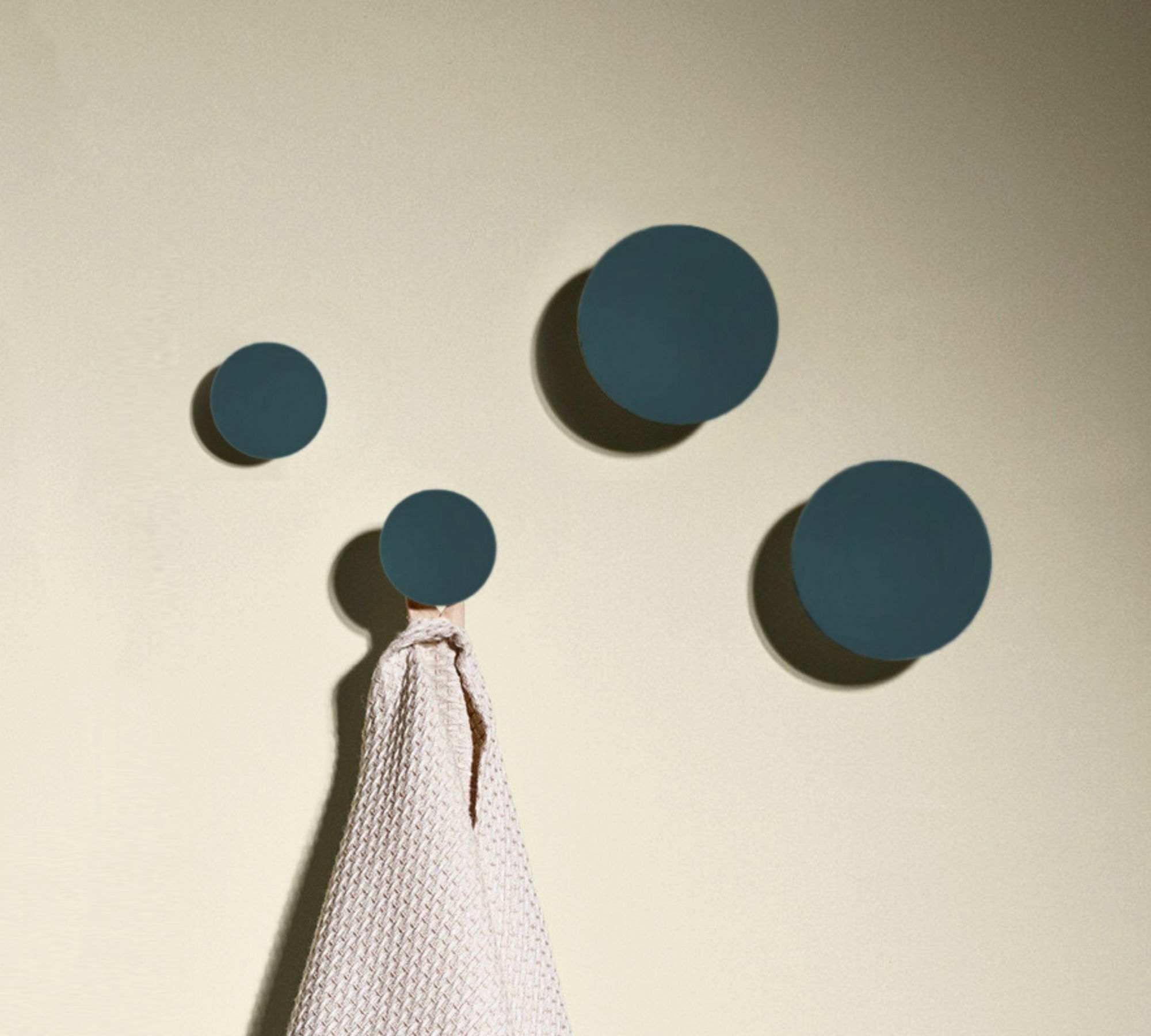 4x Ponto Wandhaken Gunmetal 0