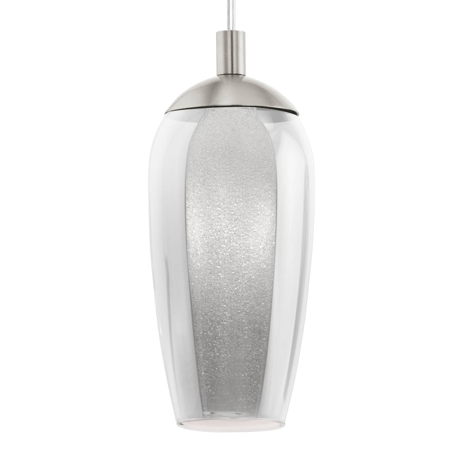 Farsala I LED-Pendelleuchte Glas Stahl 1-flammig 0