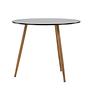 Polar Dining table MDF Dark oak look/Black ø 90cm 7