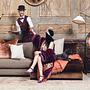 Mammuten Loveseat Aston Braun 28 Samtstoff 4