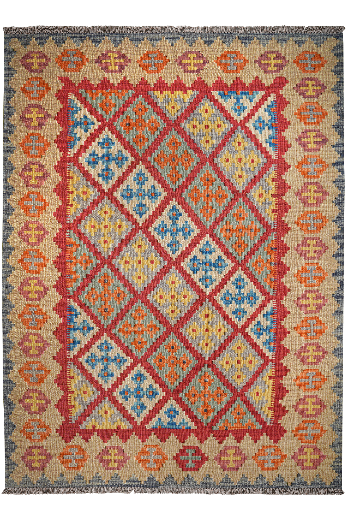 Kelim Gashgai Wool Multicolored 0