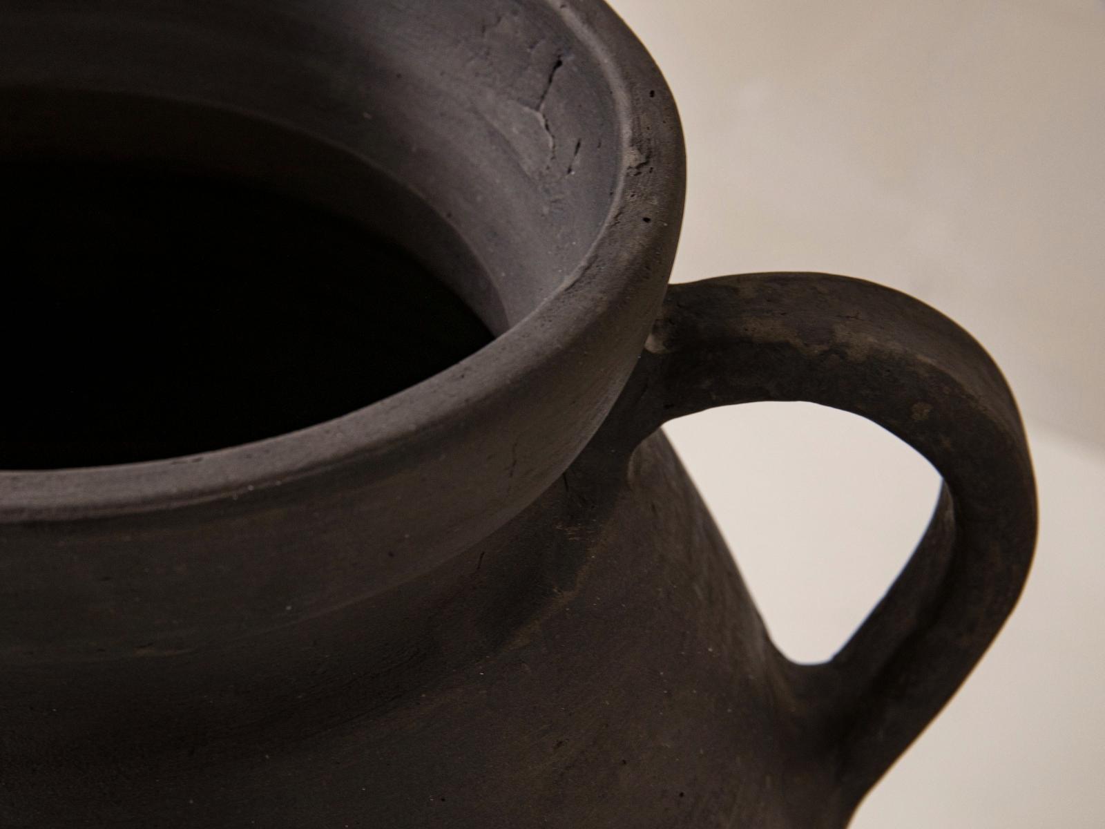 Nice Flower Pot Ceramic Black 3