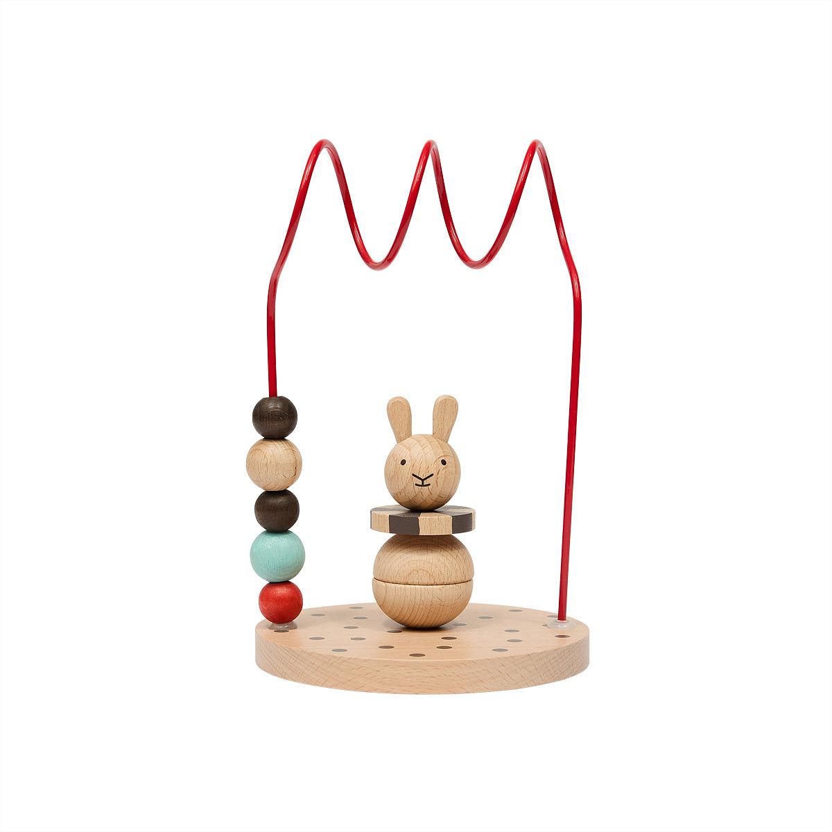 Circus Rabbit Abacus Holzspielzeug Mehrfarbig 0
