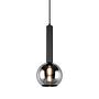 Pendelleuchte Clayton Rauchglas Schwarz 0