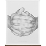 Folded Hands Poster Grau ohne Rahmen 0