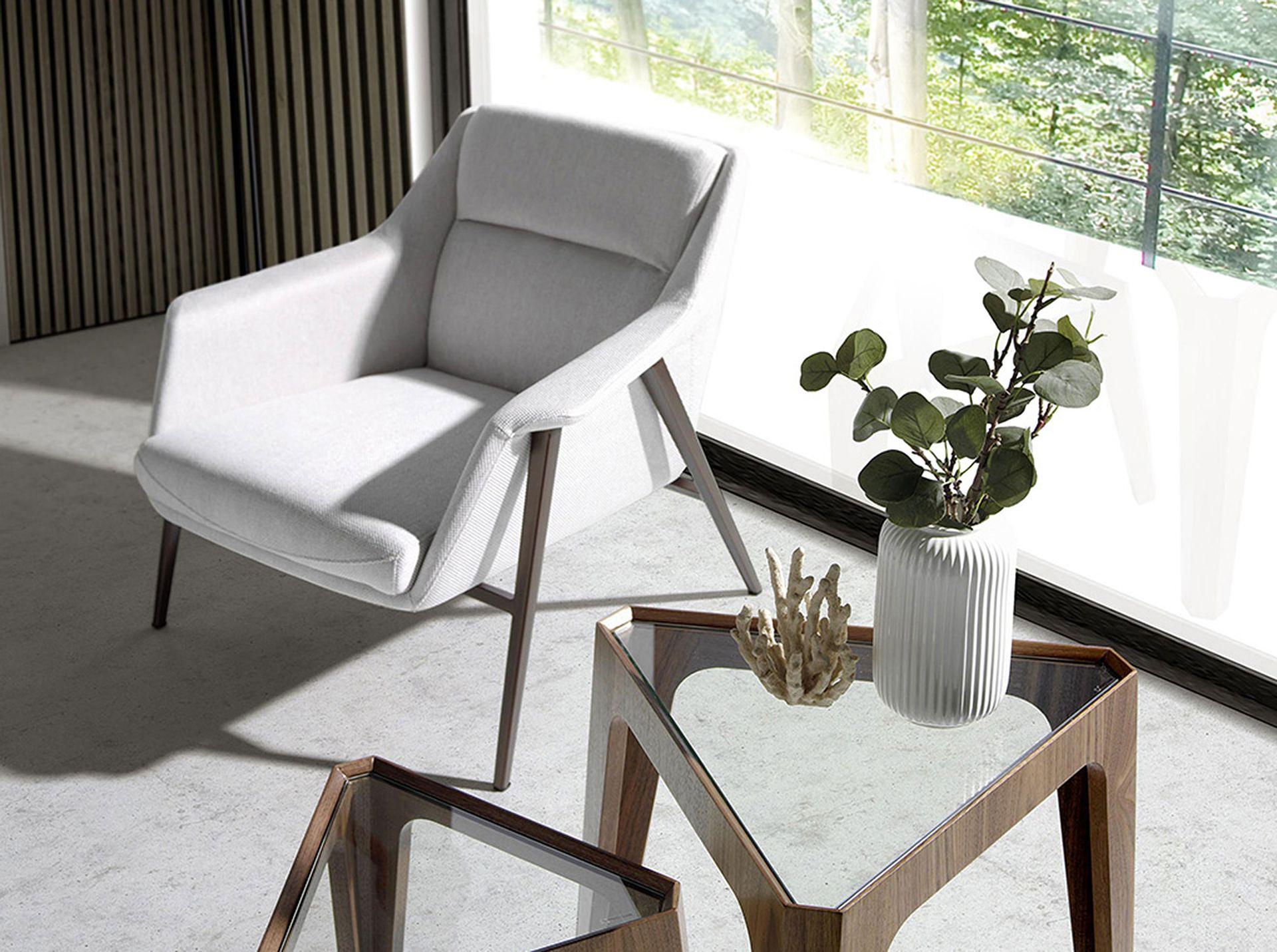 Sessel Textil Weiß 2