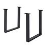 Table frame KAPRA U-shape iron black 0