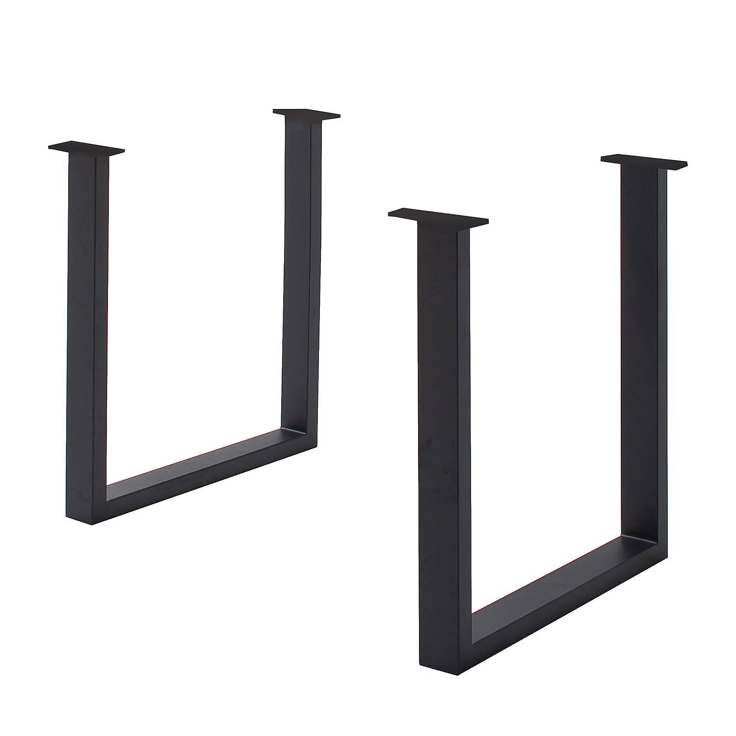 Table frame KAPRA U-shape iron black 0