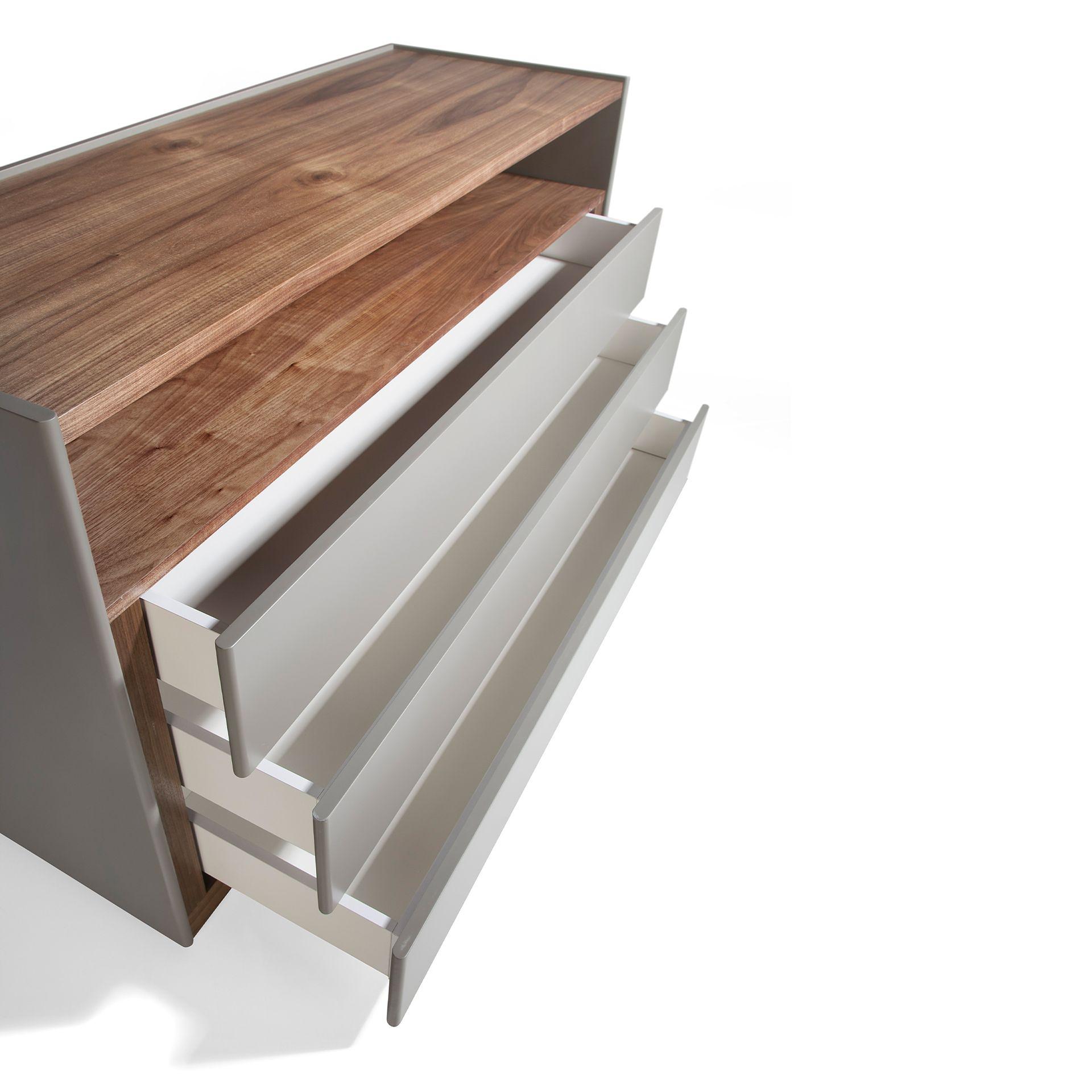 Kommode Holz Grau 5