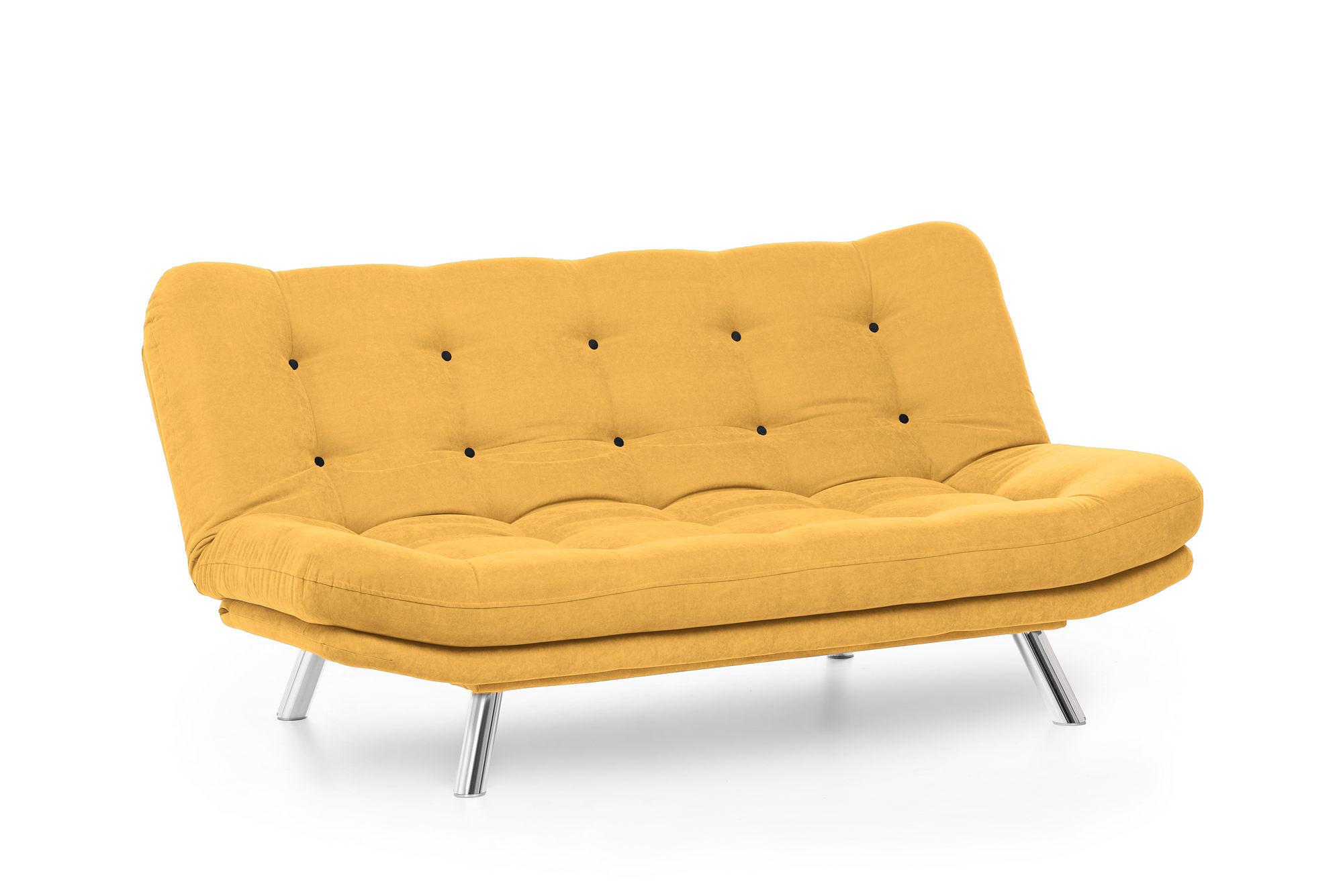 Misa Schlafsofa 3-Sitzer Mustard 2