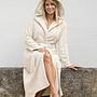 Ocean Damenbademantel Bio-Baumwolle Creme Größe: S 2