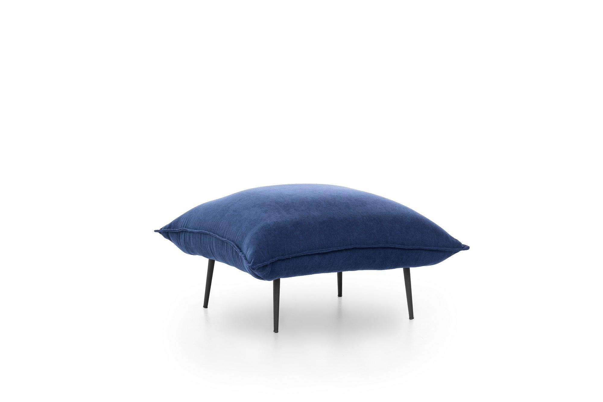 Aspen Pouf Navy Blau 0