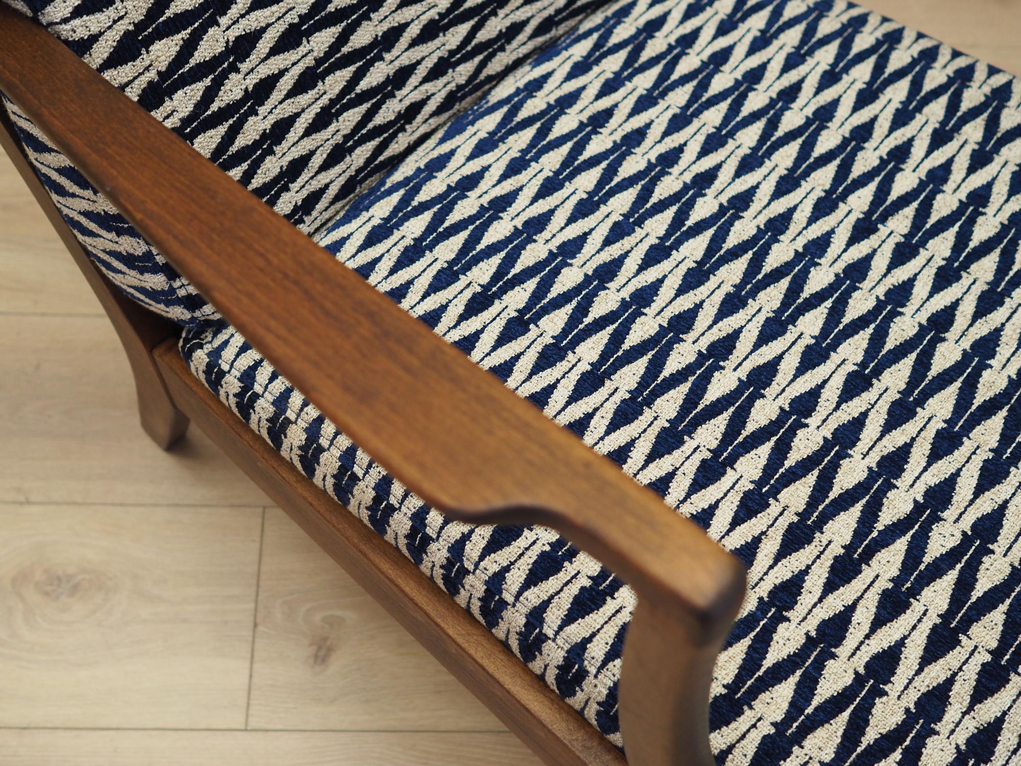 Armlehnstuhl Textil Holz 1970er Jahre 9