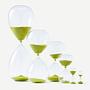 Hourglass Ball Glass Transparent Green 1