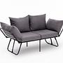 Viper Sofa 2-Sitzer Grau 6