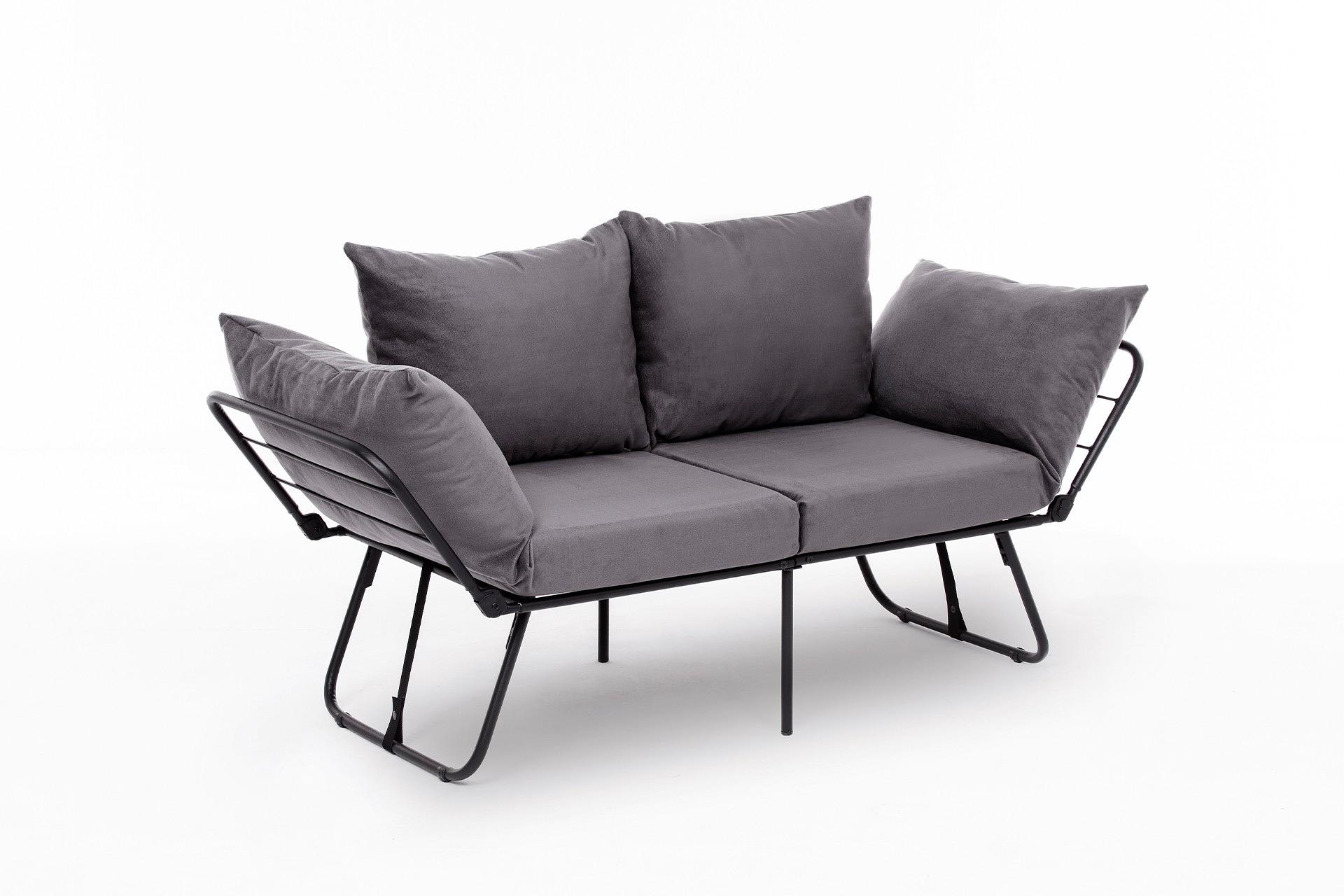 Viper Sofa 2-Sitzer Grau 6