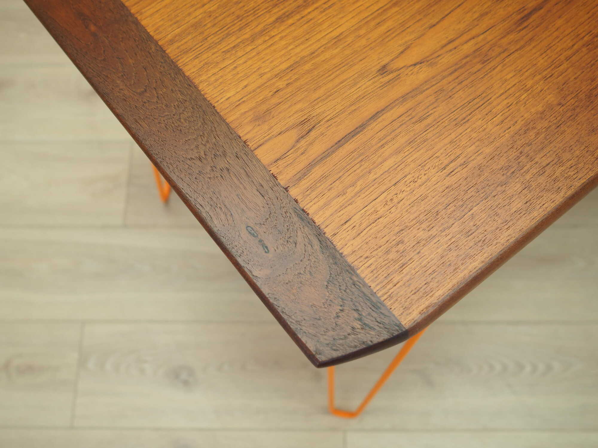 Vintage Schreibtisch Teakholz Metall Braun 1970er Jahre 5