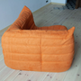 Togo Ecksofa Textil Orange 5