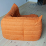 Togo Corner Sofa Textile Orange 5