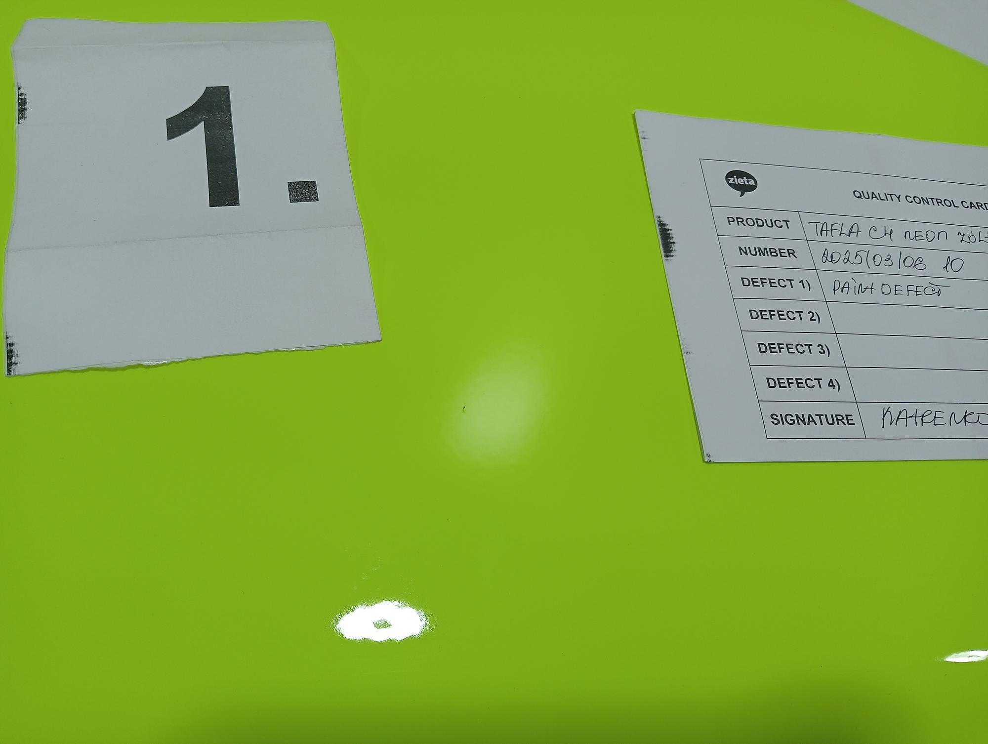 Table Mirror C4 Stainless Steel Yellow Neon 2