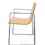 Lineal Armlehnstuhl Holz Aluminium Natur 3