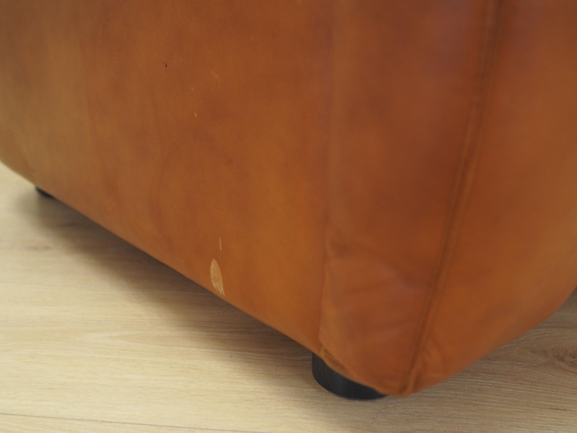Armchair Leather Brown 1970s 14