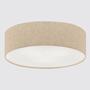 Ceiling lamp Aunet Linen / Iron 3-light 0
