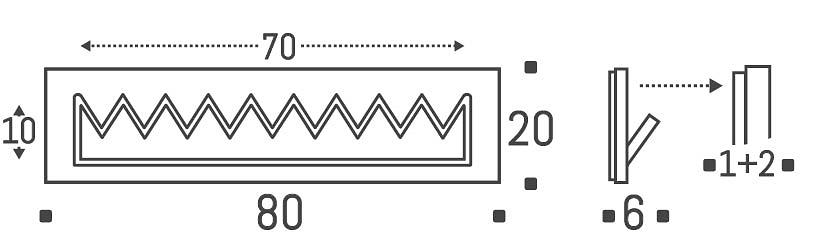 Fläpps Garderobe Crownhäng Schwarz 80 x 20cm 4