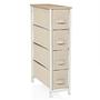 FOLDRESS S Shelf with 4 compartments Beige 0