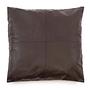 Cushion cover leather brown 0