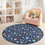 Tappeto per bambini con motivo a cuori e stelle multicolore Ø150cm 0