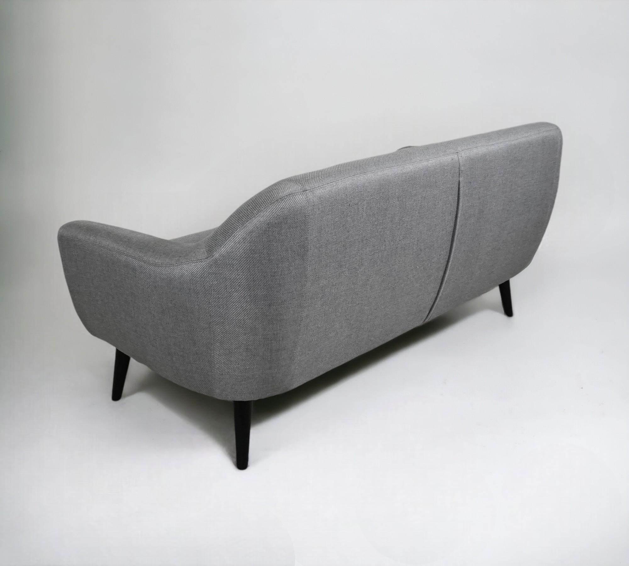 Ritchie Divano 3 posti stile Chesterfield Grigio perla 3