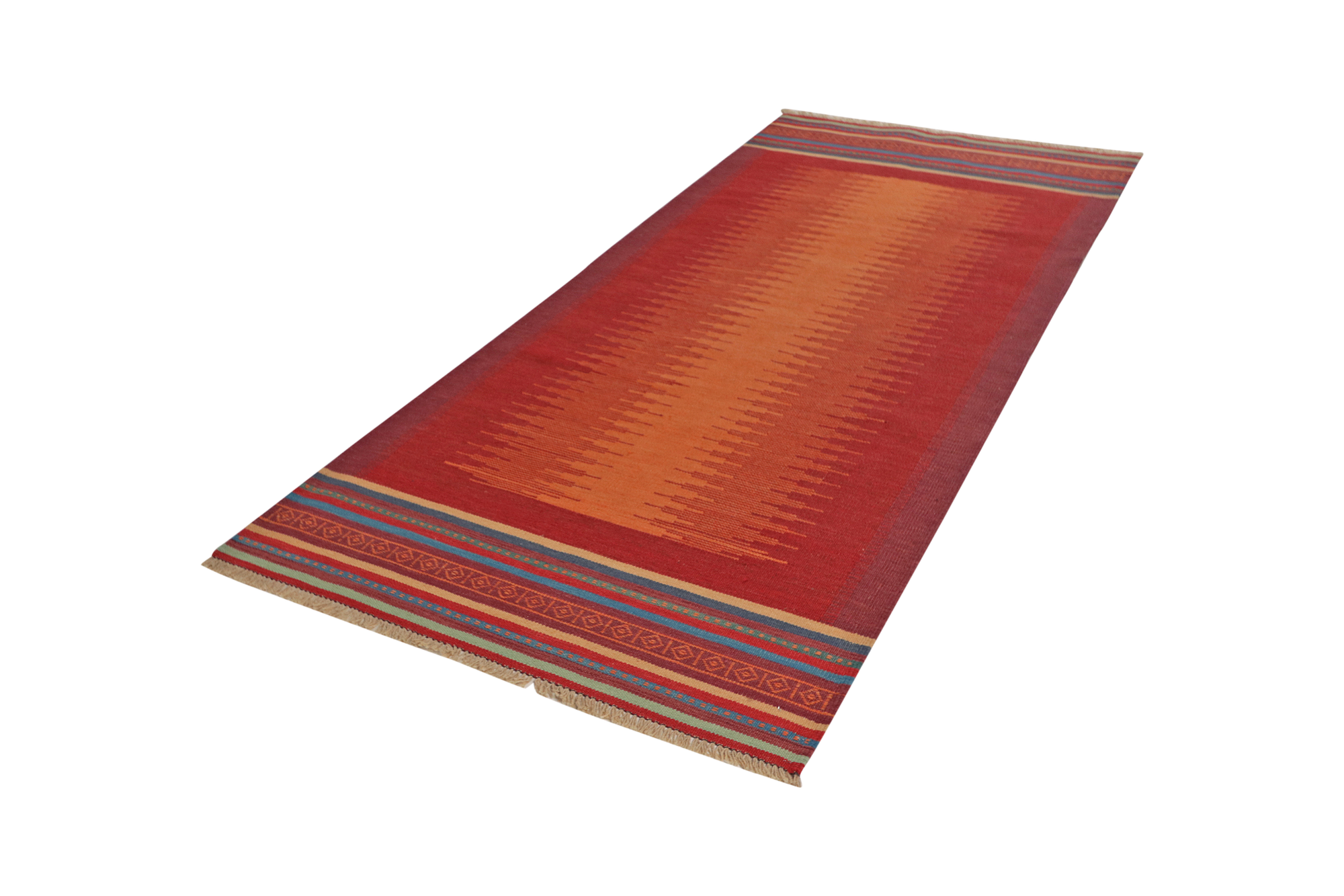 Kilim Gashgai Teppich Wolle Rot 3