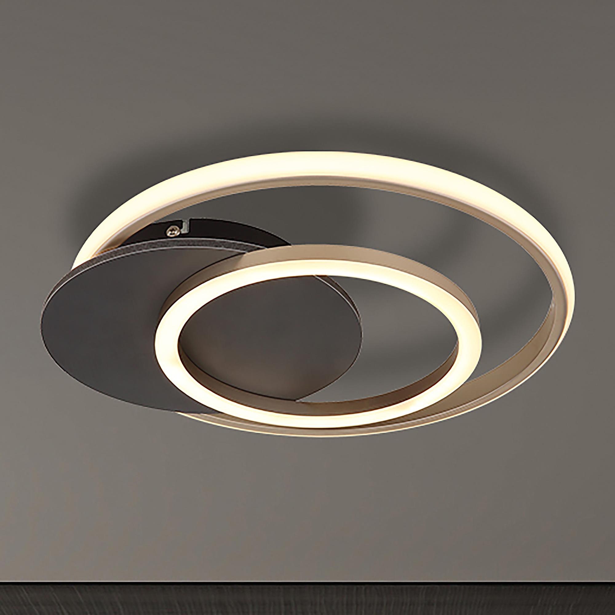 LED Ceiling Light Julio 1-Light Acrylic Glass Grey 0
