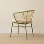 Canar Garden Chair Polyester Cream 60x57x75 cm 3