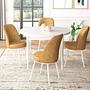 Tor Dining Room Set White and Cappuccino 1