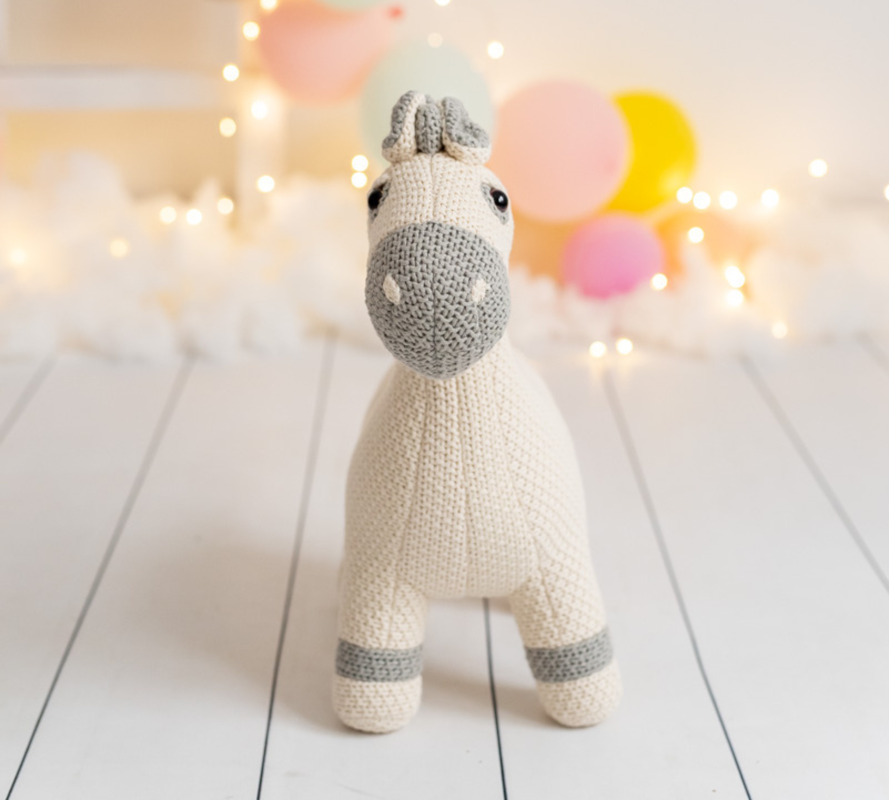Mare Mini Plush Toy Cotton White 2