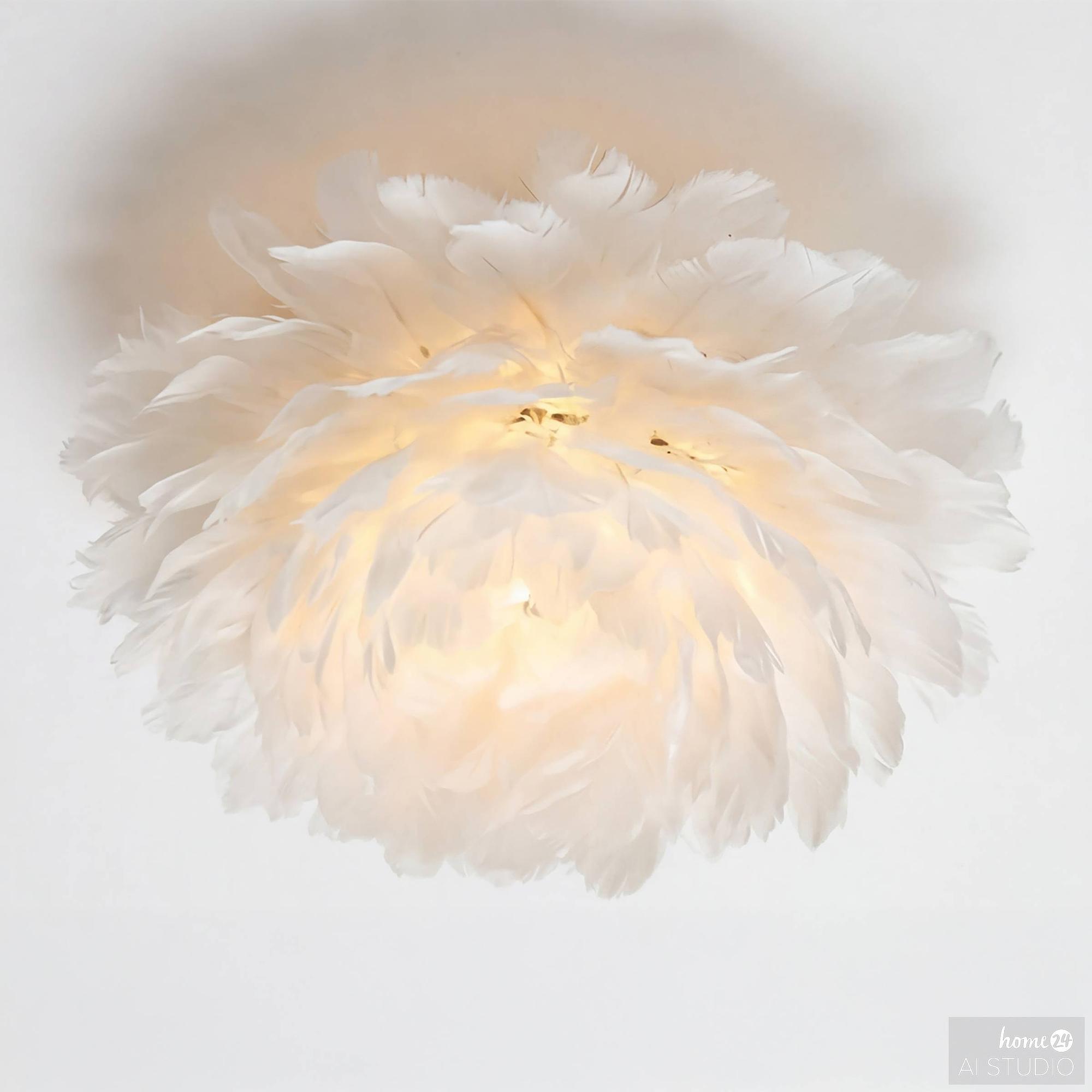 Haloa Deckenleuchte 1-flammig Federn Eisen 4