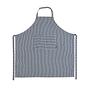 Striped Denim Apron Blue 0