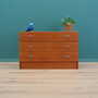 Vintage chest of drawers teak brown 1990s 1