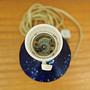 Tischlampe Keramik Blau 1960er Jahre 4