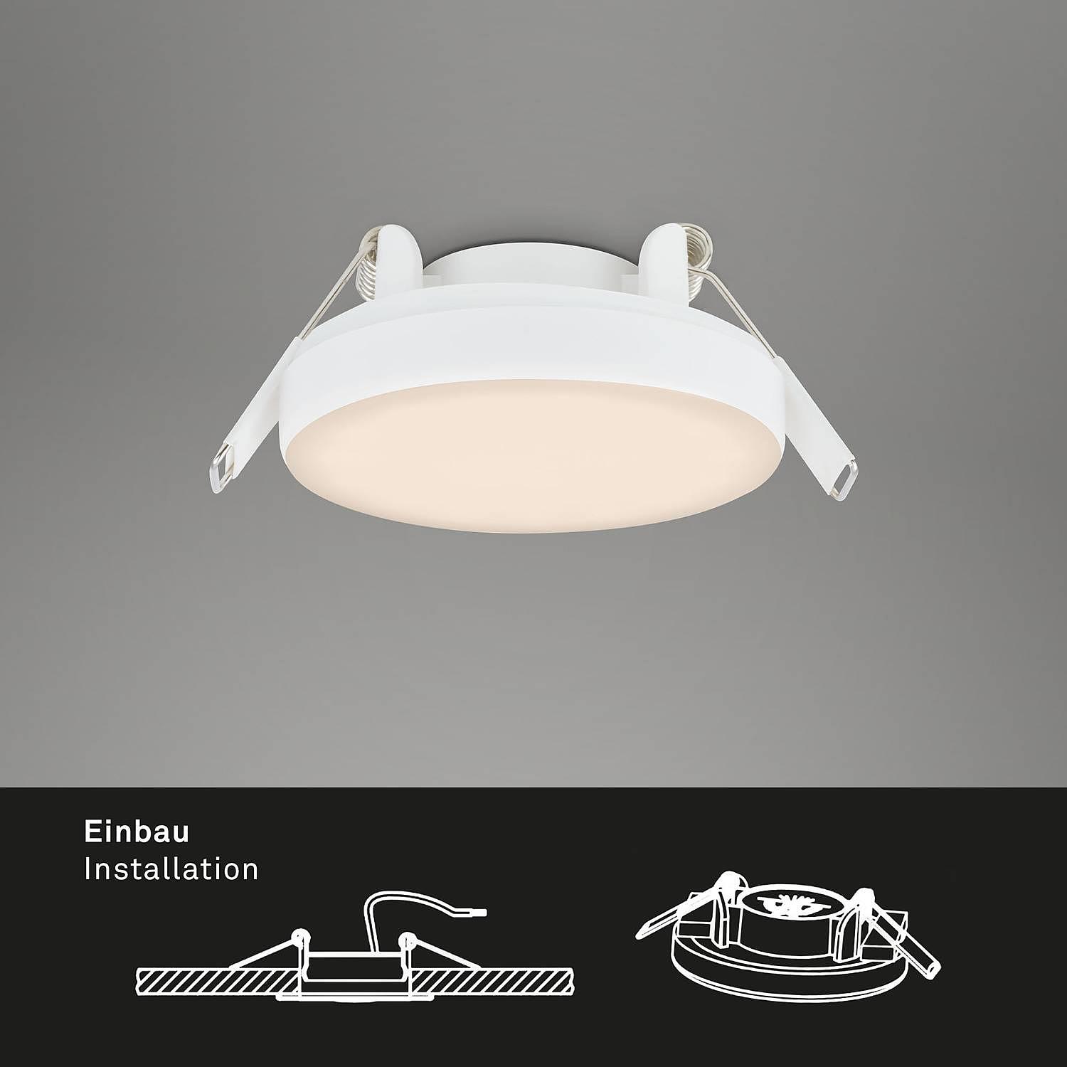 LED-Einbauleuchte Plat I Polycarbonat Eisen 3