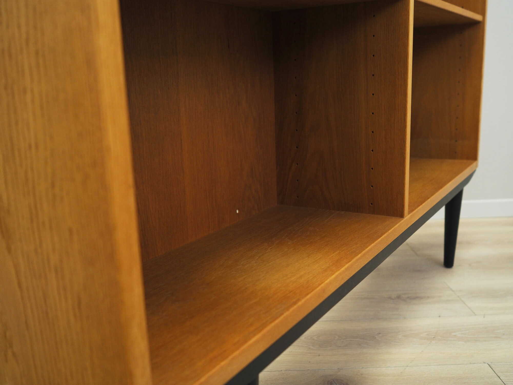 Vintage Bookshelf Ash Wood Brown 1960s 9