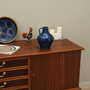 Brocca vintage in ceramica blu anni '70 1