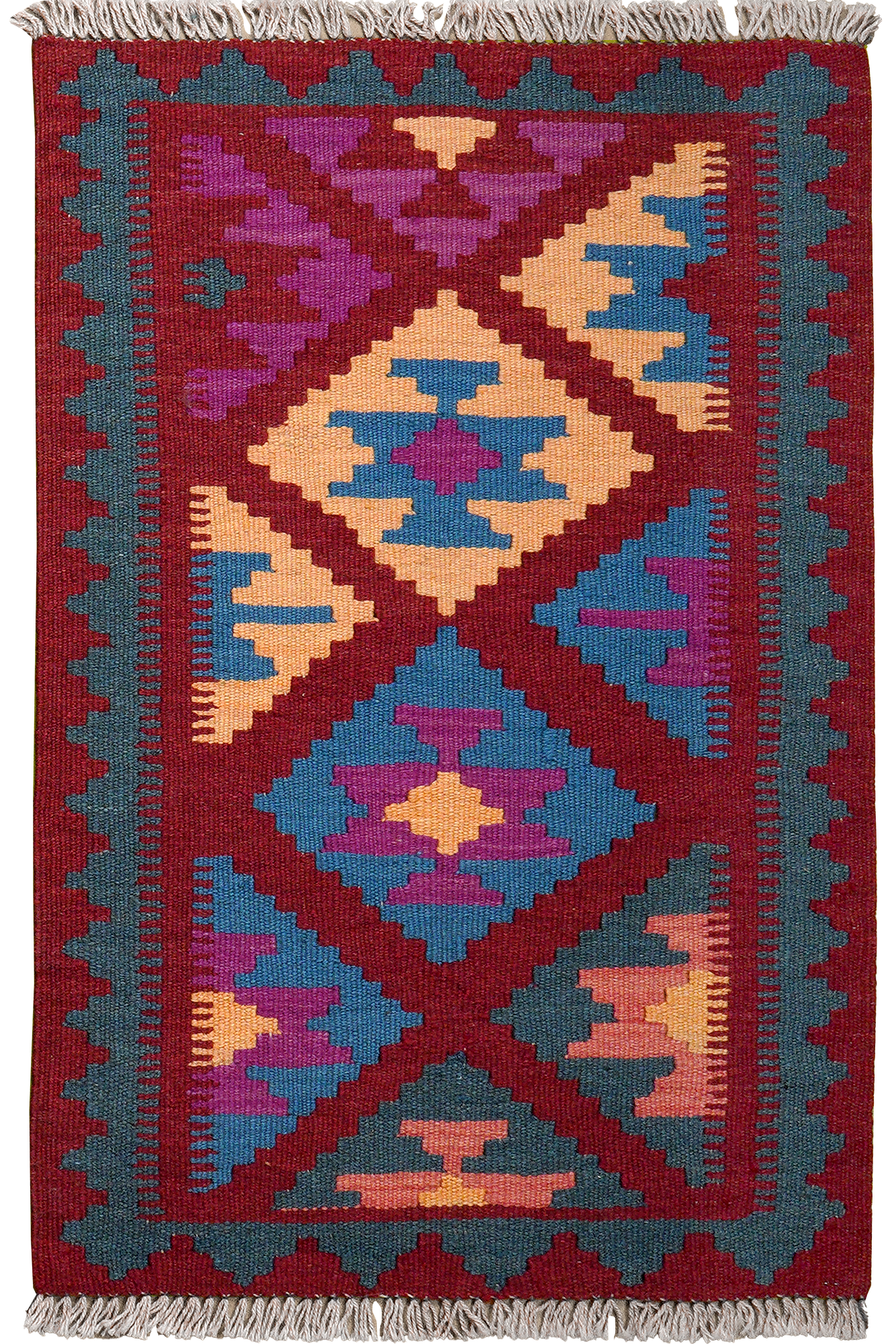Kilim Gashgai Teppich Mehrfarbig 0